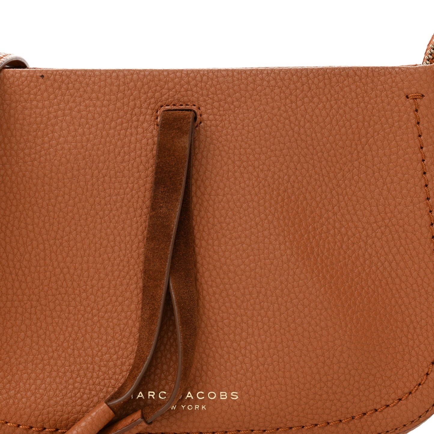 Pebbled Calfskin Small Maverick Crossbody Smoked Almond