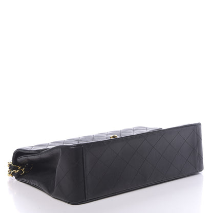 Chanel Lambskin Quilted XL Jumbo Single Flap Black 4 of 12
