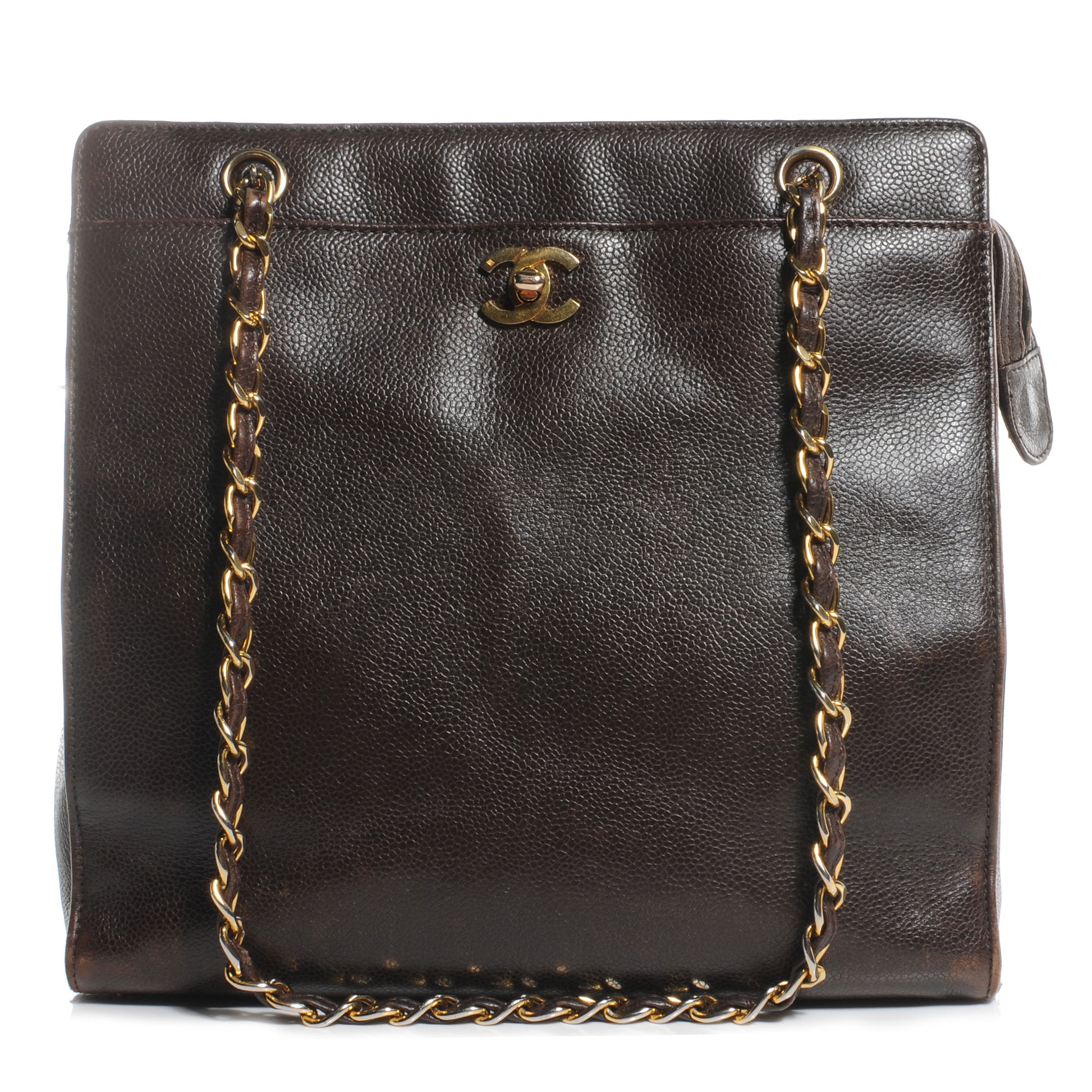 Chanel Caviar Shopper Tote Brown 1 of 7