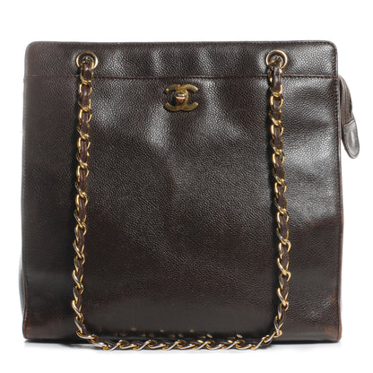 Chanel Caviar Shopper Tote Brown 1 of 7