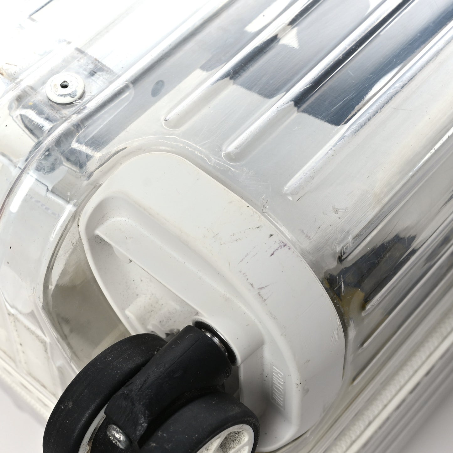 X RIMOWA Polycarbonate Luggage Transparent