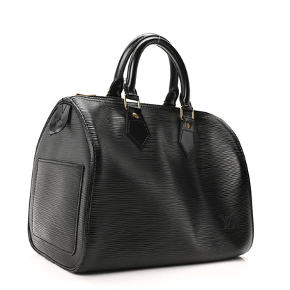 Louis Vuitton Epi Speedy 25 Black 3 of 9