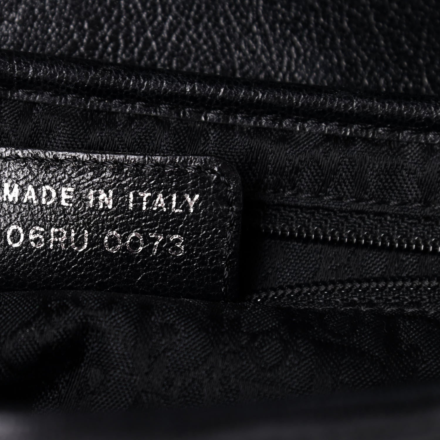 Christian Dior Calfskin Saddle Bag Black 7 of 10