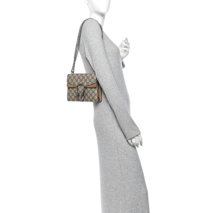 Gucci GG Supreme Monogram Mini Dionysus Shoulder Bag Taupe 2 of 12