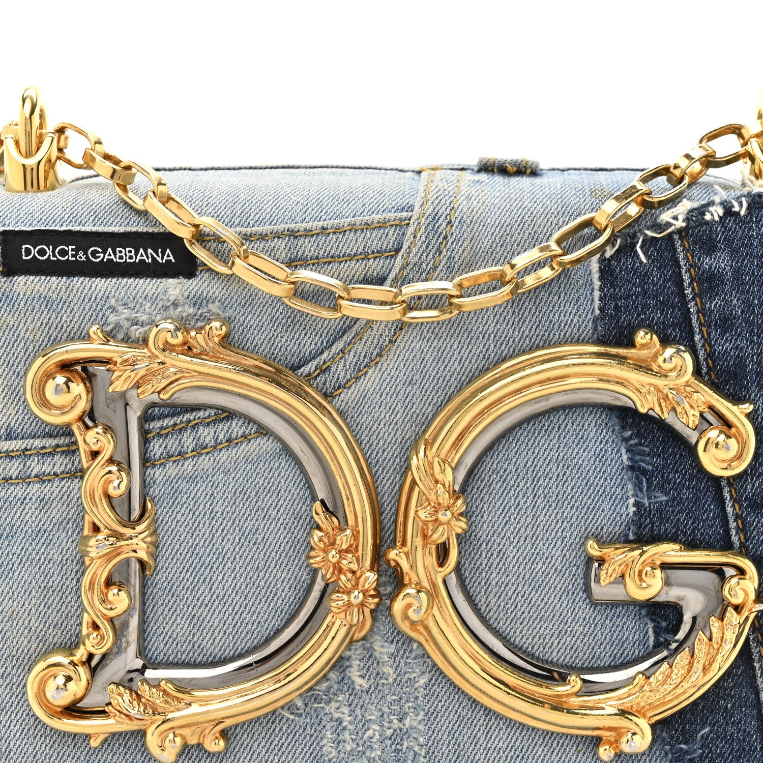 Dolce & Gabbana Denim DG Girls Shoulder Bag Blue 7 of 12
