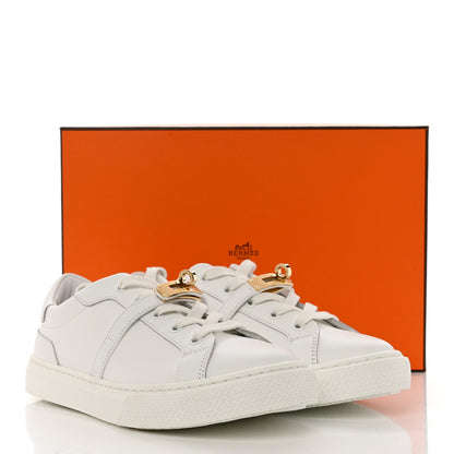 Hermes Calfskin Day Sneakers 37 White 10 of 10