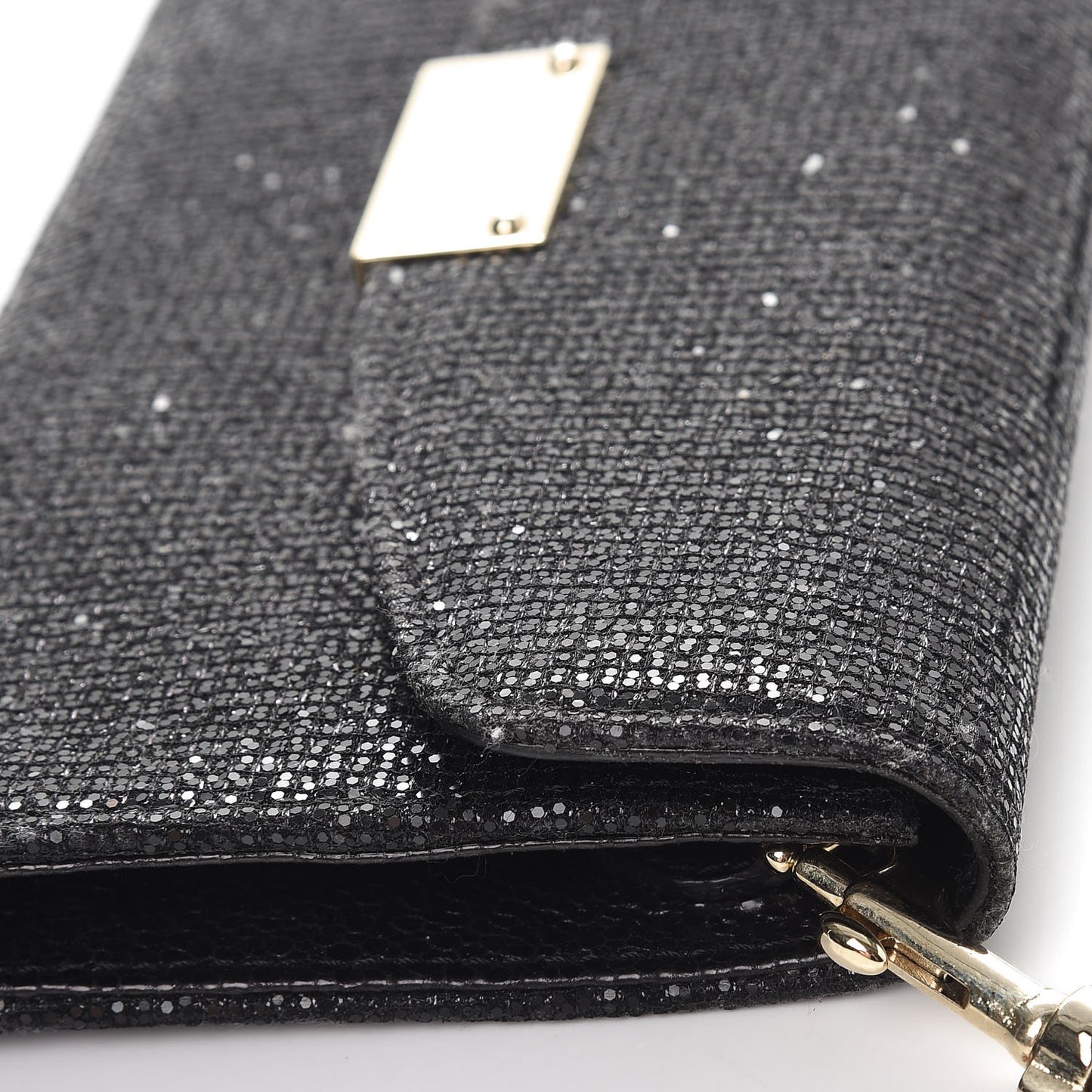 Glitter Riane Clutch Bag Black