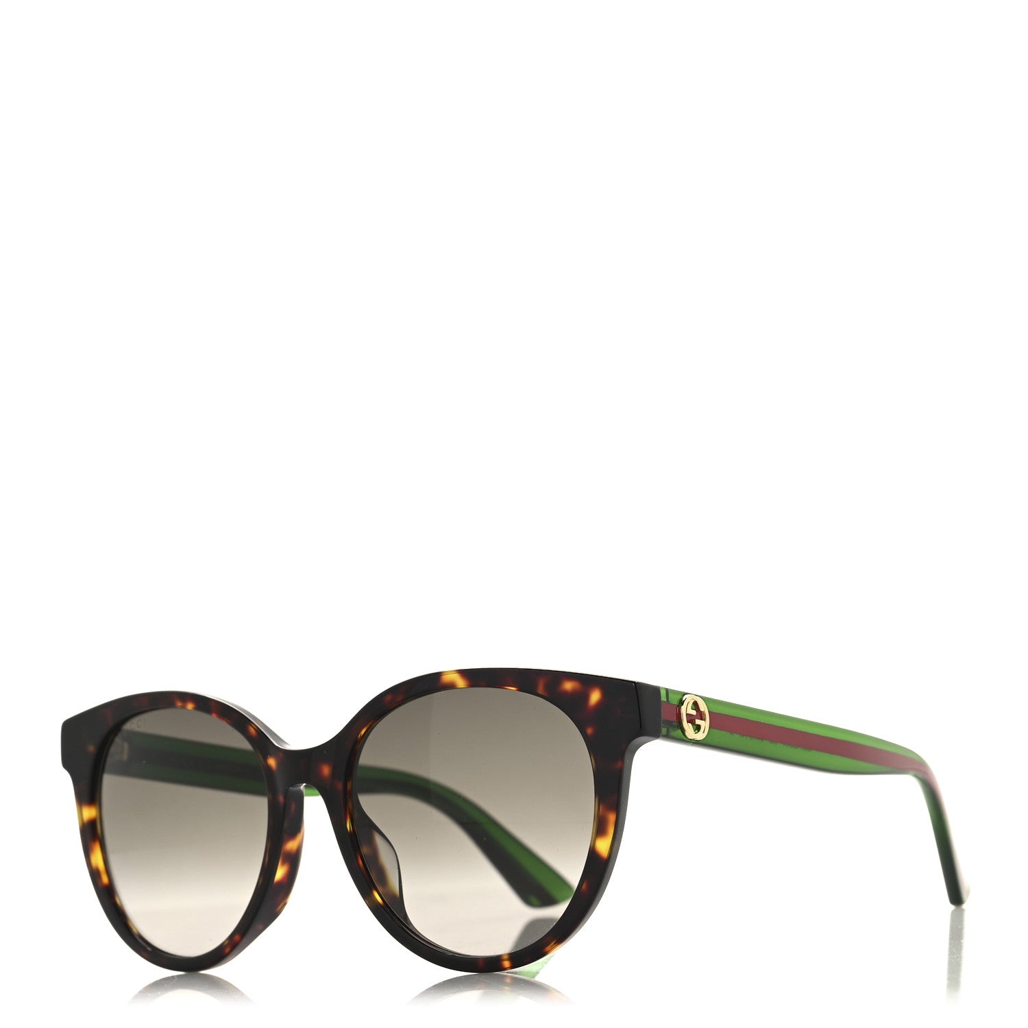 Gucci Acetate Round Web Sunglasses GG0702S Black 1 of 7