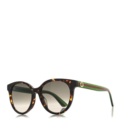 Gucci Acetate Round Web Sunglasses GG0702S Black 1 of 7