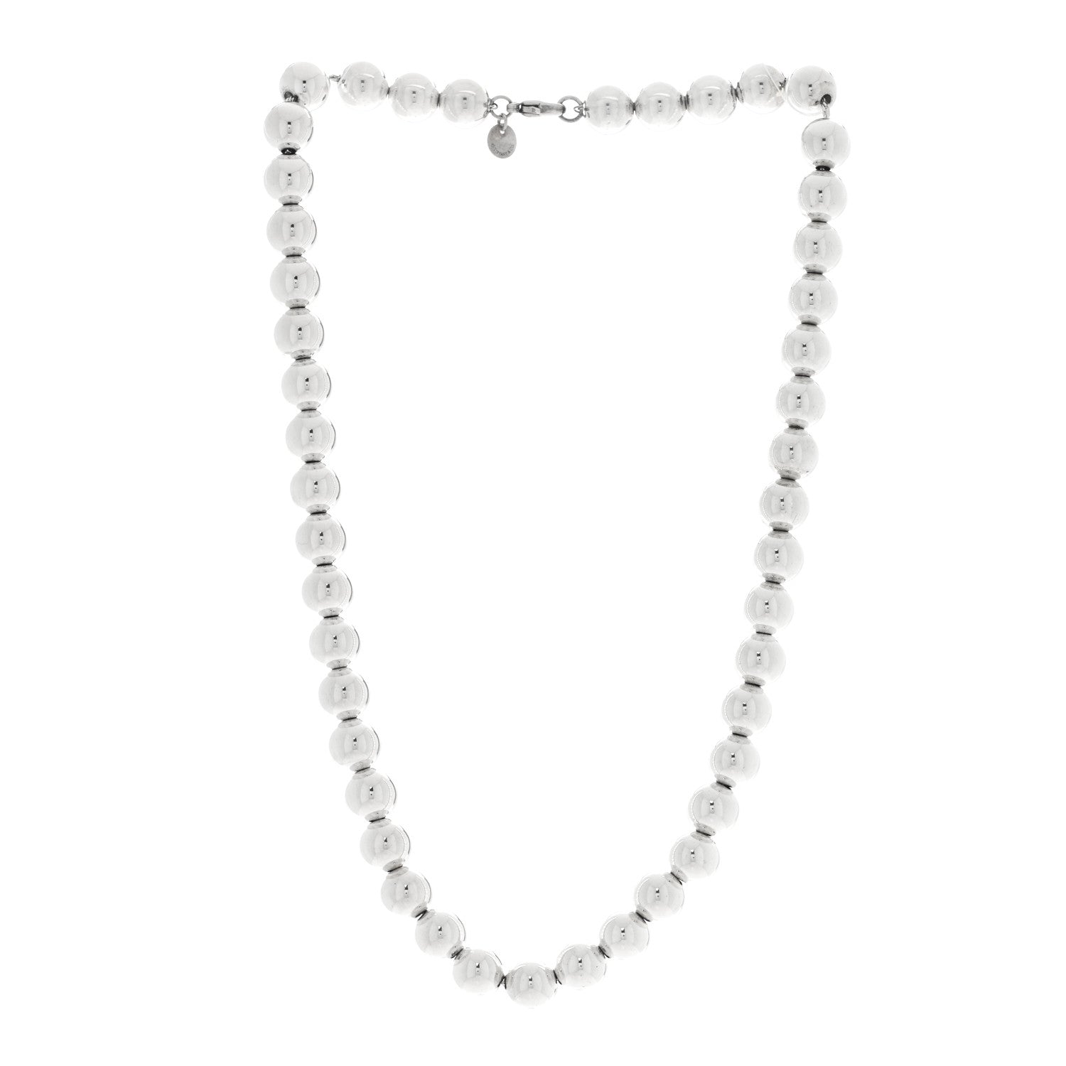 Tiffany Sterling Silver 10mm Hardwear Ball Necklace 2 of 4