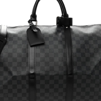 Louis Vuitton Damier Graphite Keepall Bandouliere 55 7 of 9