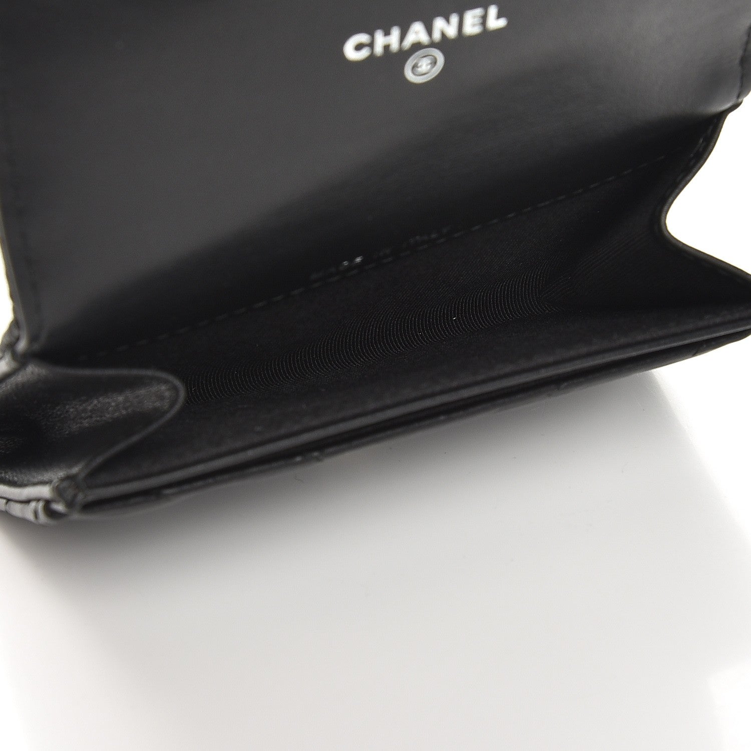 Chanel Aged Calfskin Chevron Reissue Card Holder Wallet So Black 5 of 8