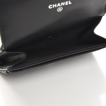 Chanel Aged Calfskin Chevron Reissue Card Holder Wallet So Black 5 of 8