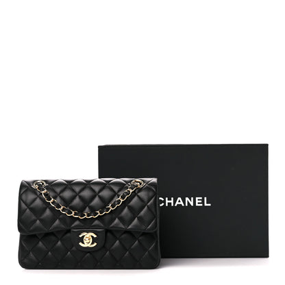 Chanel Lambskin Quilted Small Double Flap Black 12 of 12