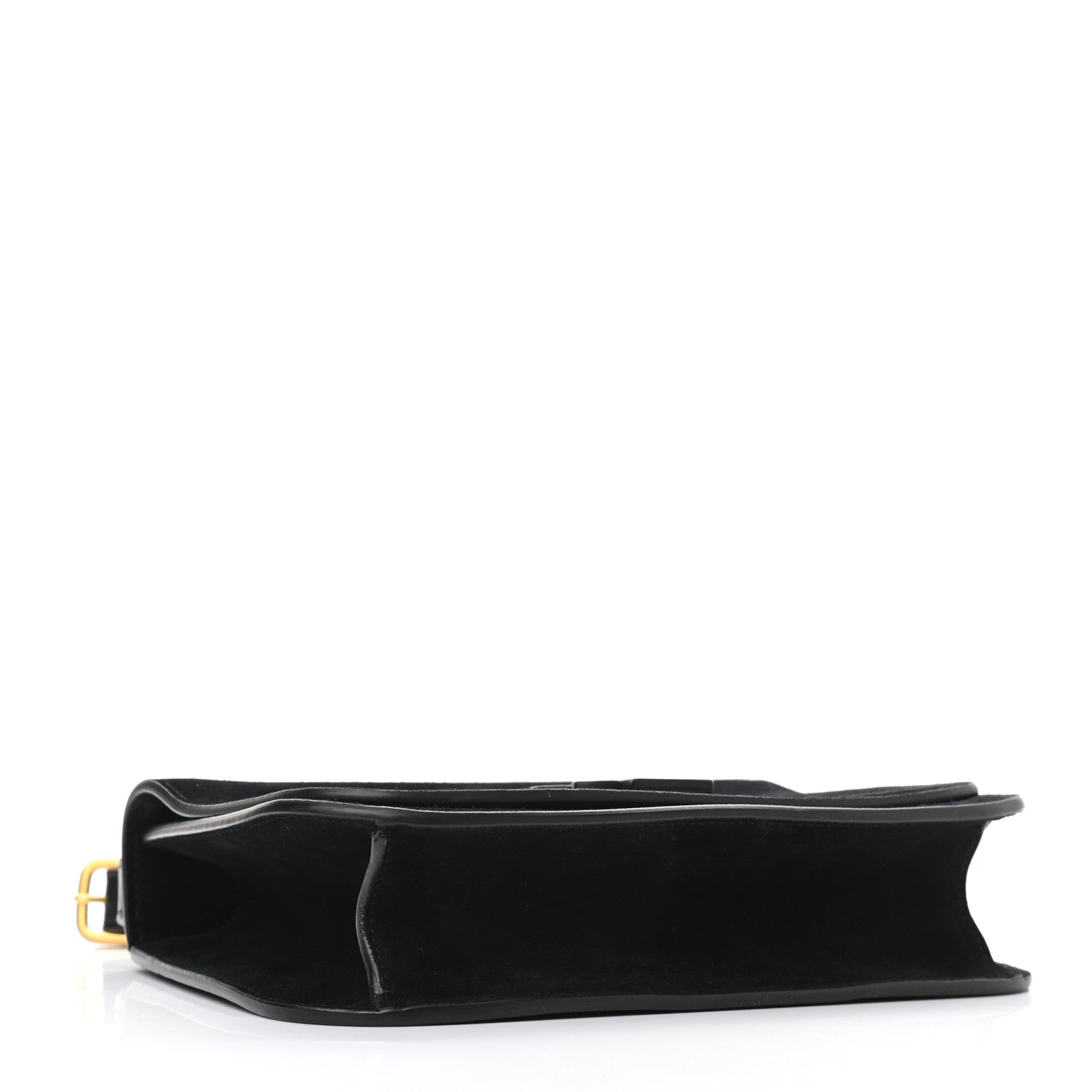 Saint Laurent Suede Small Spontini Saddle Bag Black 4 of 10