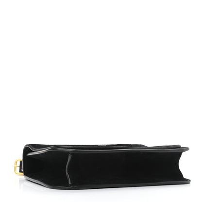 Saint Laurent Suede Small Spontini Saddle Bag Black 4 of 10