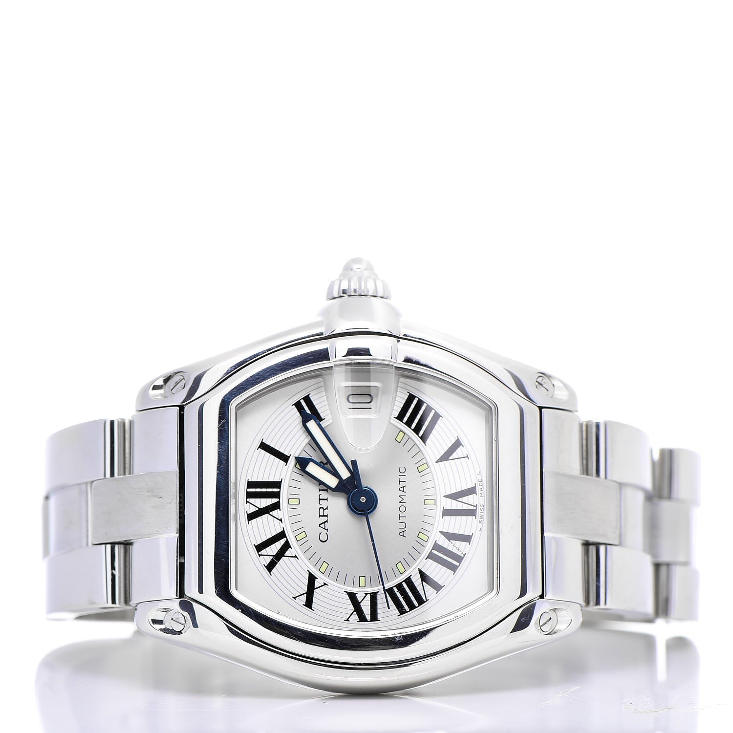 Cartier Stainless Steel 37mm Roadster Automatic Watch 3 of 7