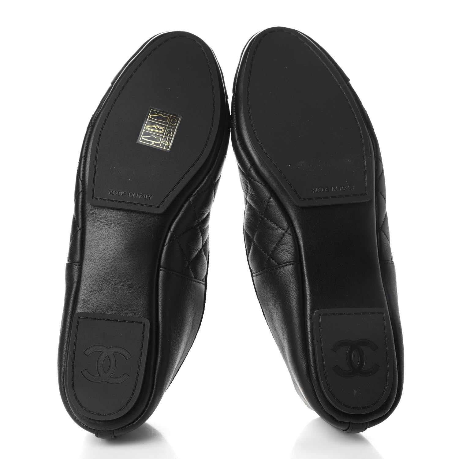 Chanel Lambskin Quilted Cap Toe Slipper With Pouch 37 Black 5 of 9