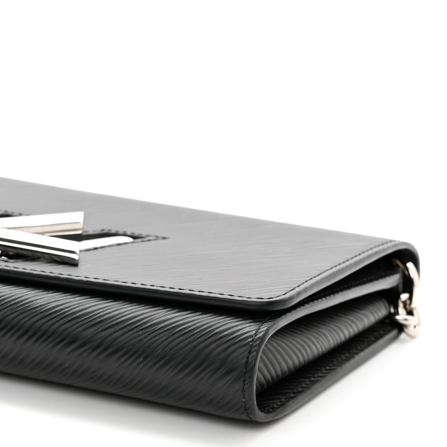 Louis Vuitton Epi Twist Chain Wallet Black 9 of 11