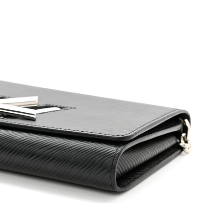 Louis Vuitton Epi Twist Chain Wallet Black 9 of 11