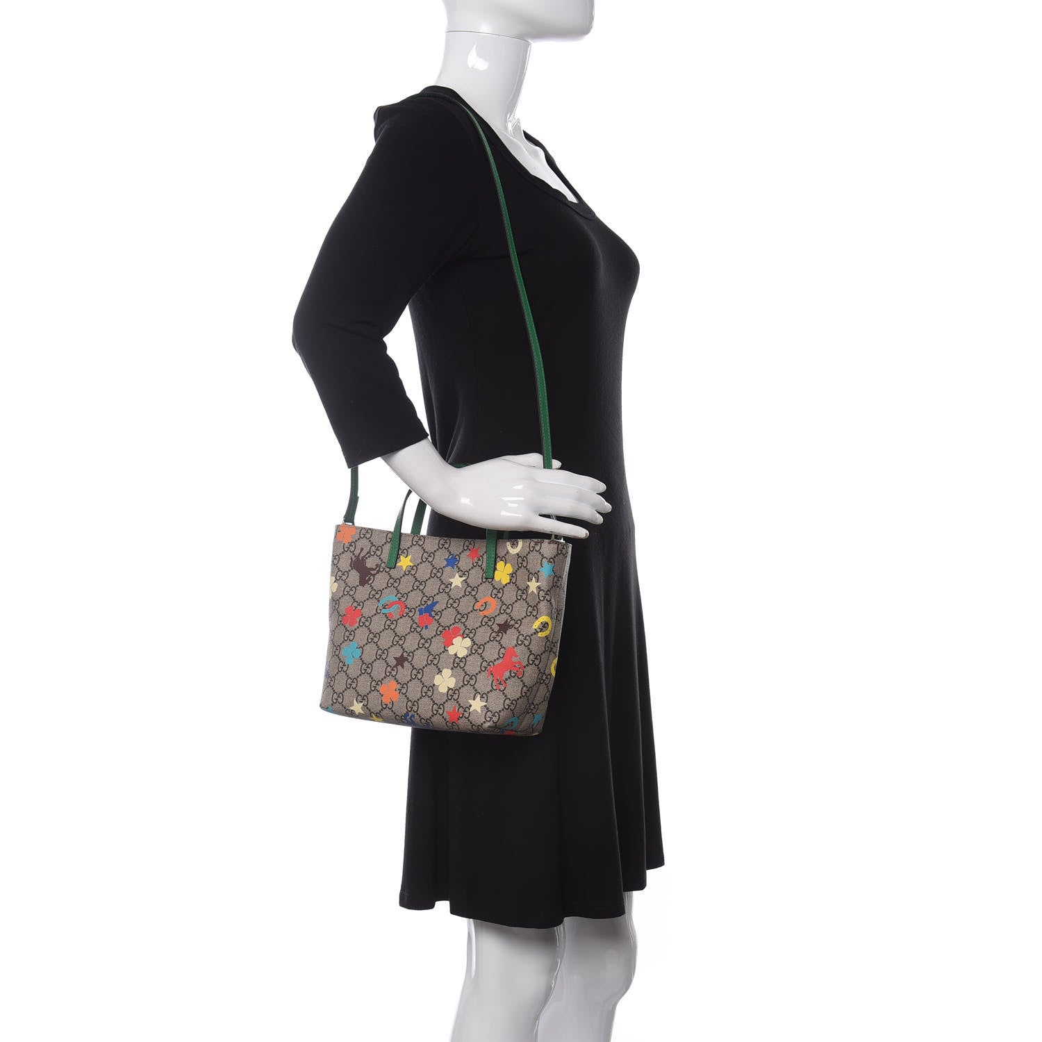 Gucci GG Supreme Monogram Kids Ranch Tote Beige 2 of 11