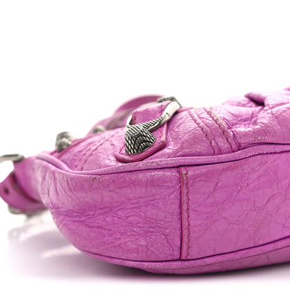 Balenciaga Agneau Arena Le Cagole Mini Purse With Chain Lipstick Pink 9 of 15