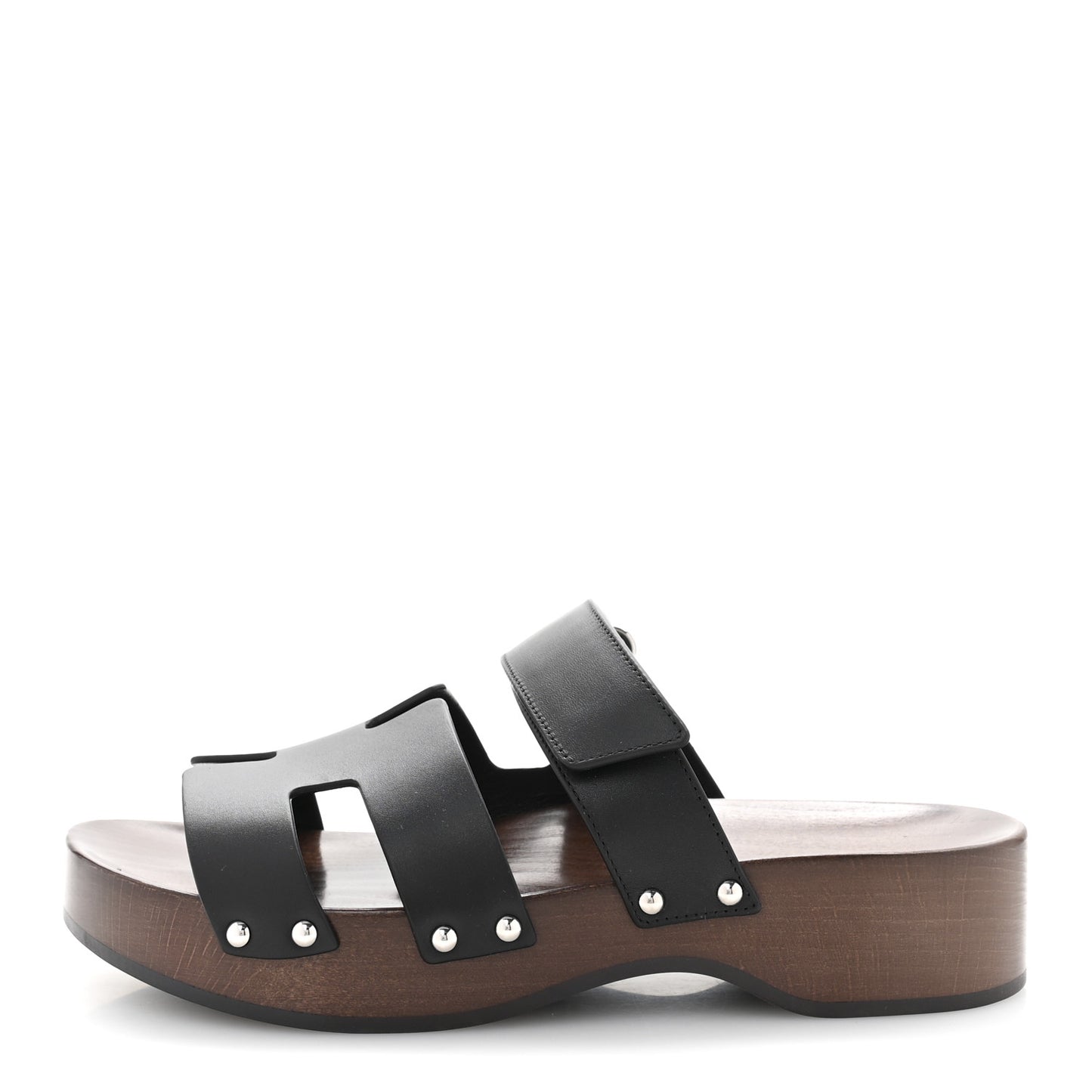 Calfskin Womens Kos Clog 38 Black