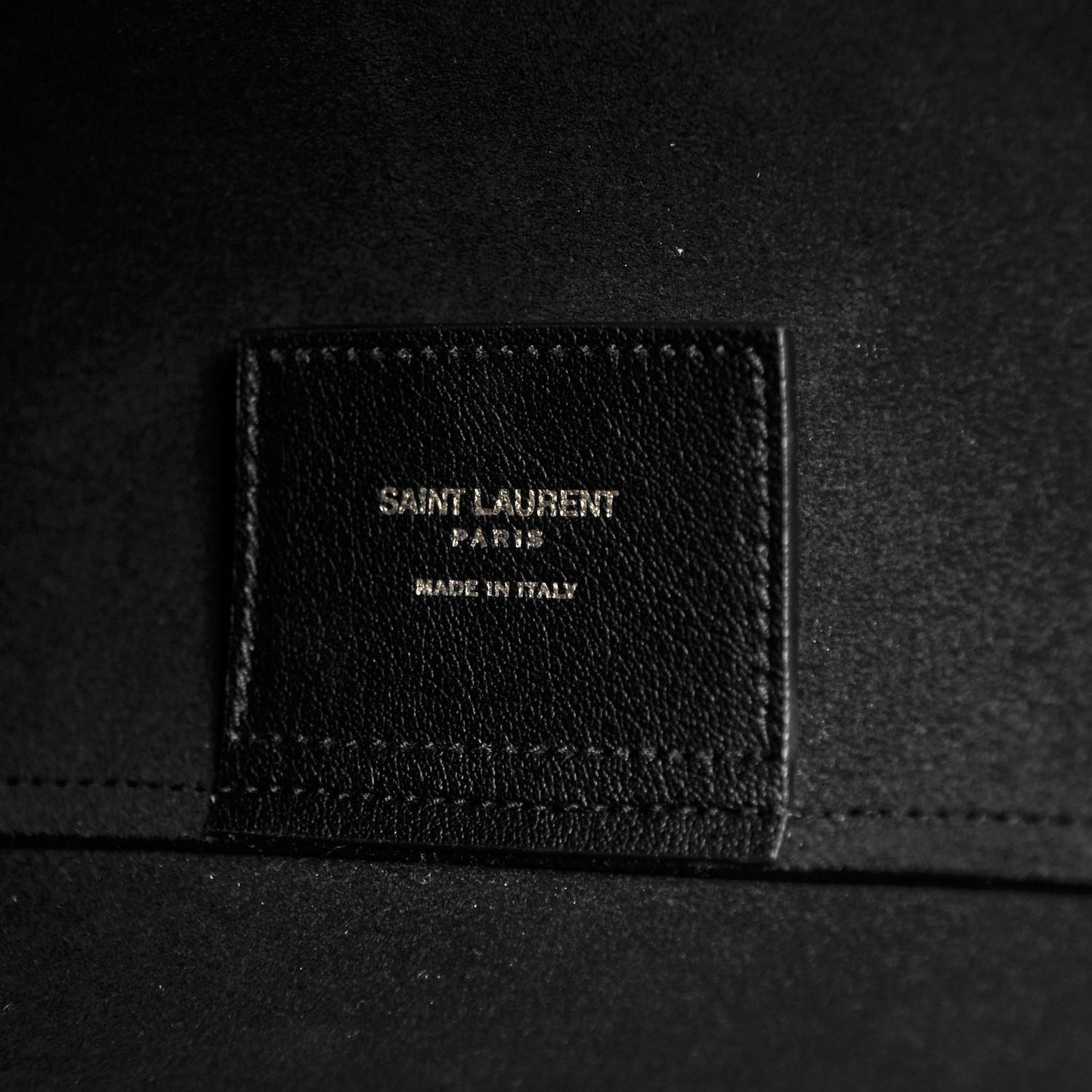 Calfskin Large Shopping Tote Black