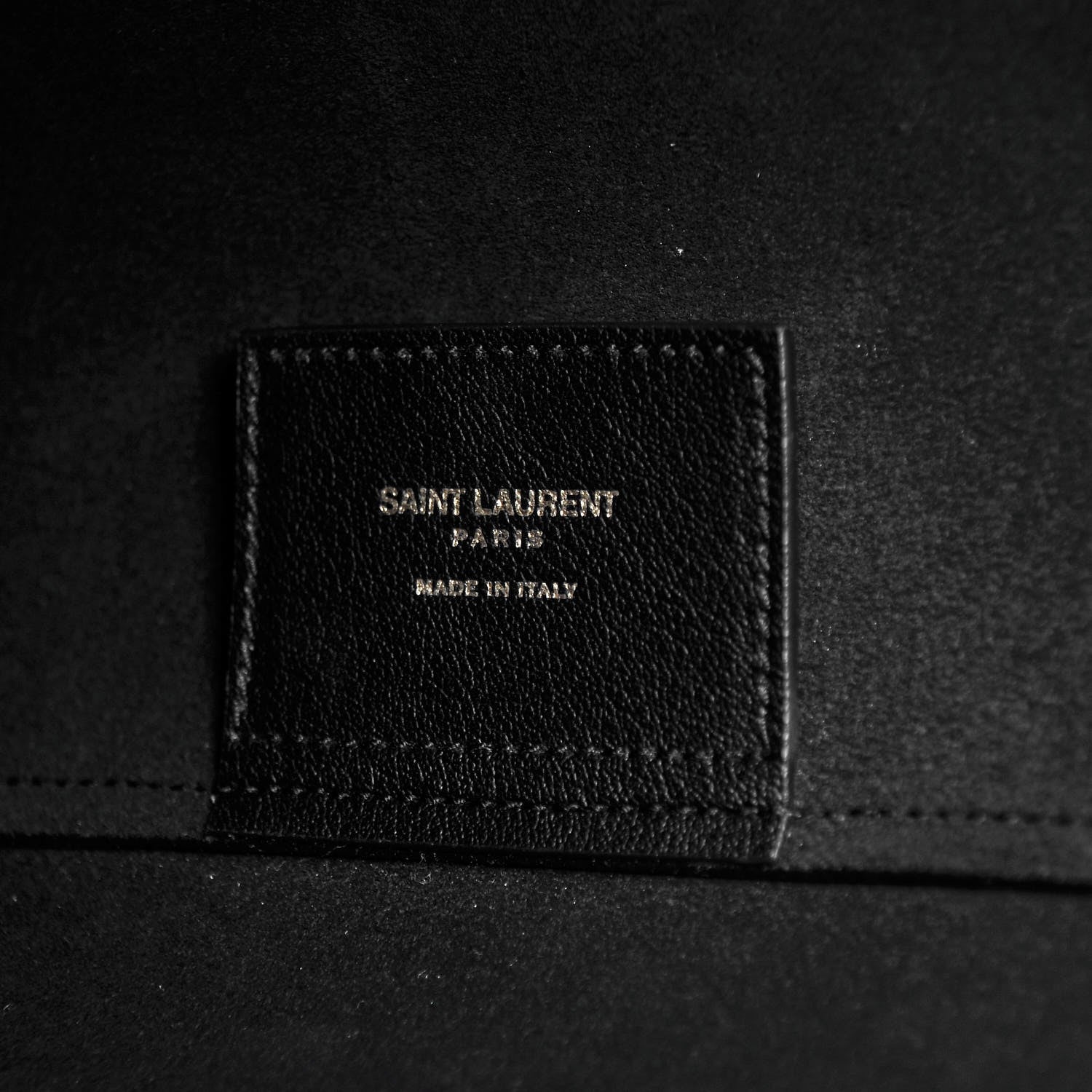 Saint Laurent Calfskin Large Shopping Tote Black 7 of 12