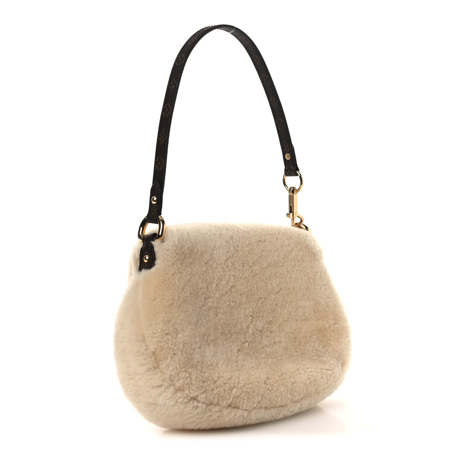 Louis Vuitton Shearling Monogram Sunset Cream 3 of 18
