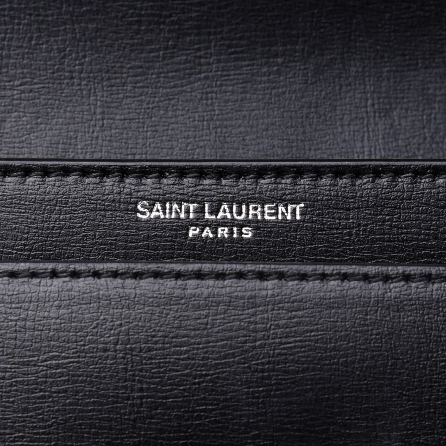 Saint Laurent Calfskin Medium Monogram Sunset Black 6 of 13