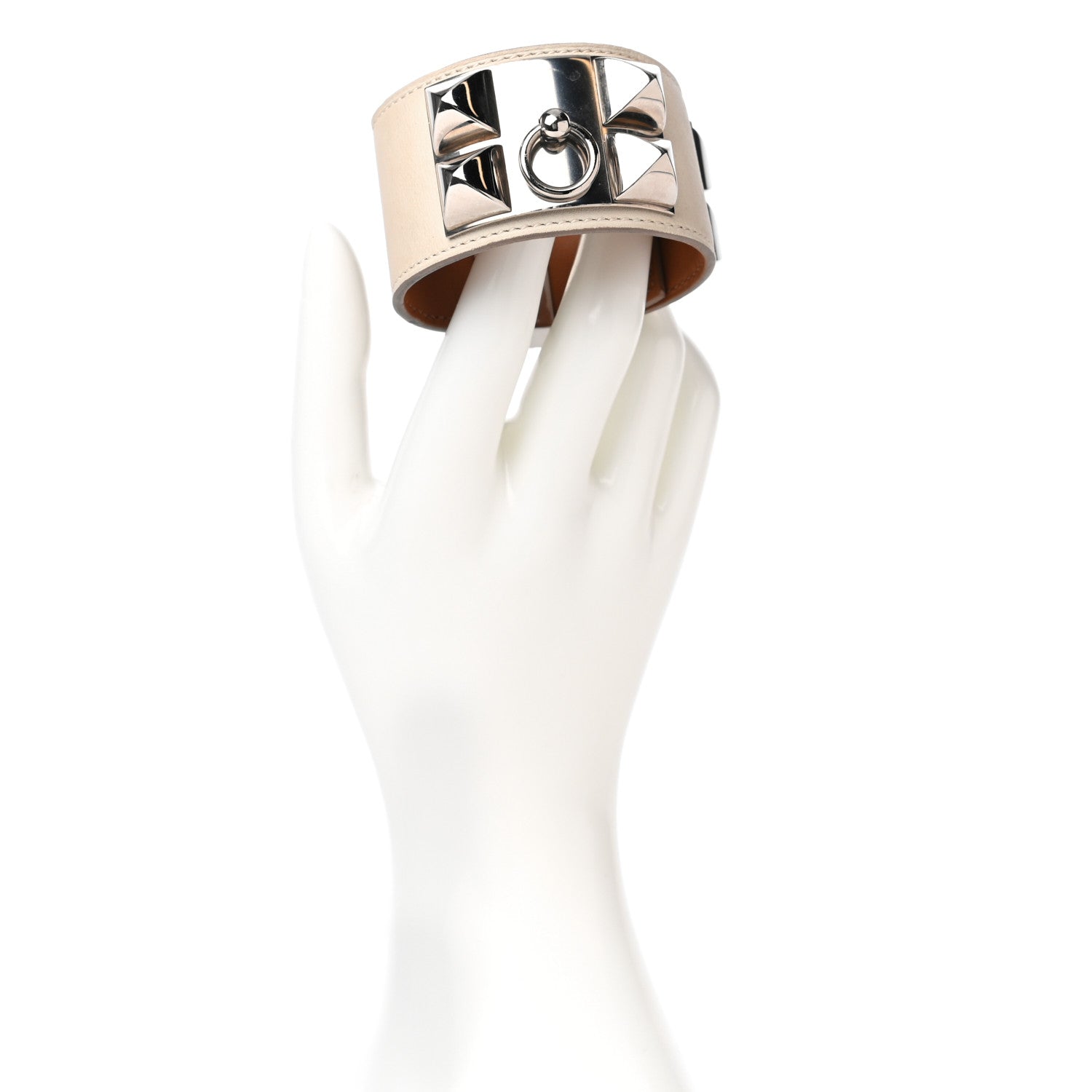Hermes Swift Collier de Chien CDC Bracelet S Craie 2 of 5