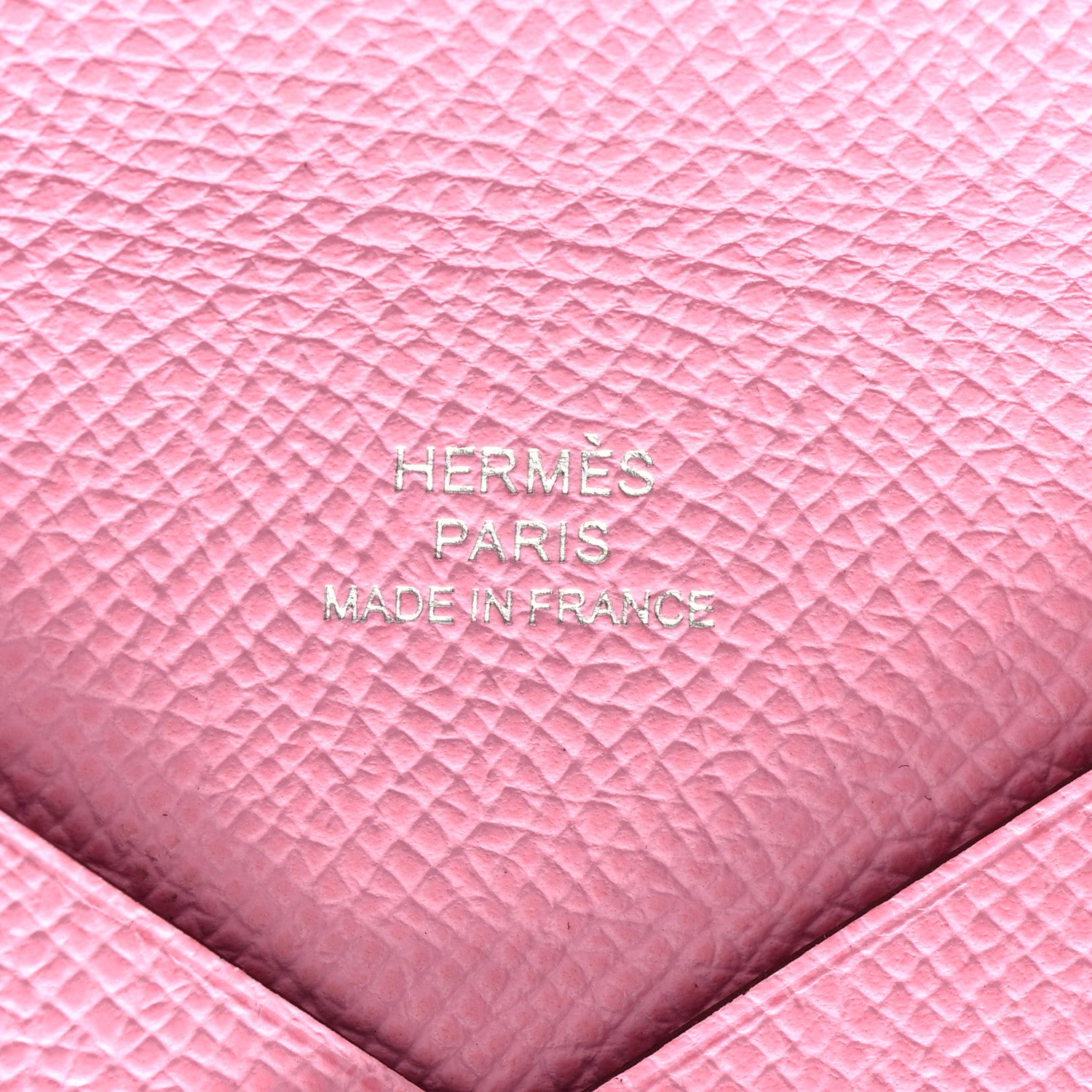 Hermes Epsom Calvi Card Case Rose Confetti 6 of 8