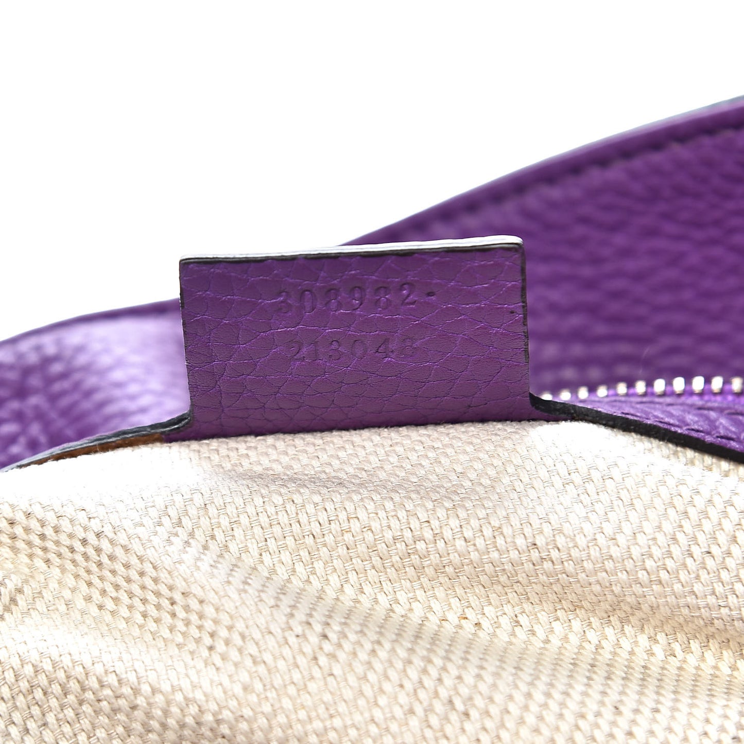 Pebbled Calfskin Medium Soho Chain Shoulder Bag Shine Purple