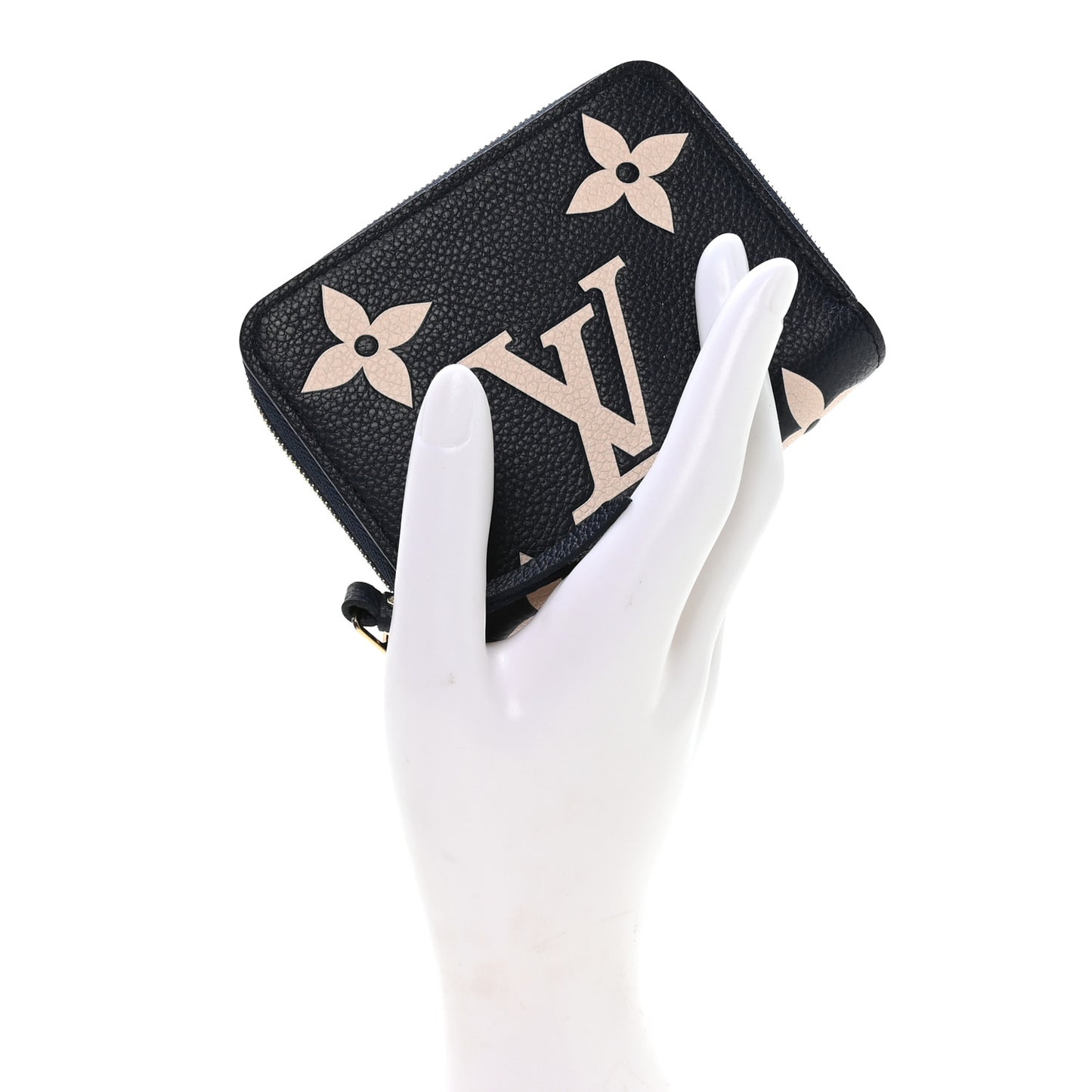 Empreinte Monogram Giant Zippy Coin Purse Navy Creme