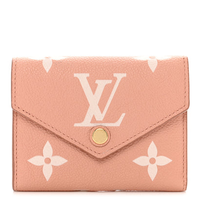 Louis Vuitton Empreinte Monogram Giant Victorine Wallet Rose Trianon Creme 1 of 6