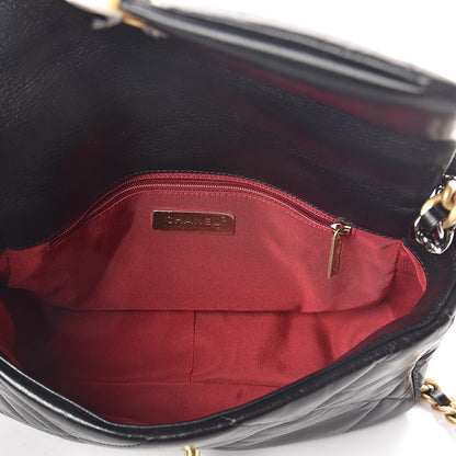 Chanel Goatskin Quilted Medium 19 Flap Black 5 of 10