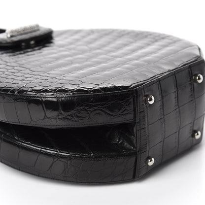 Judith Leiber Crocodile Crystal Evening Bag Black 7 of 10