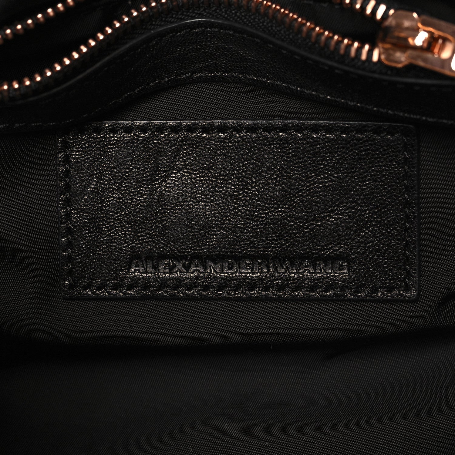 Alexander Wang Pebbled Lambskin Mini Rockie Black Rose Gold Hardware 6 of 9