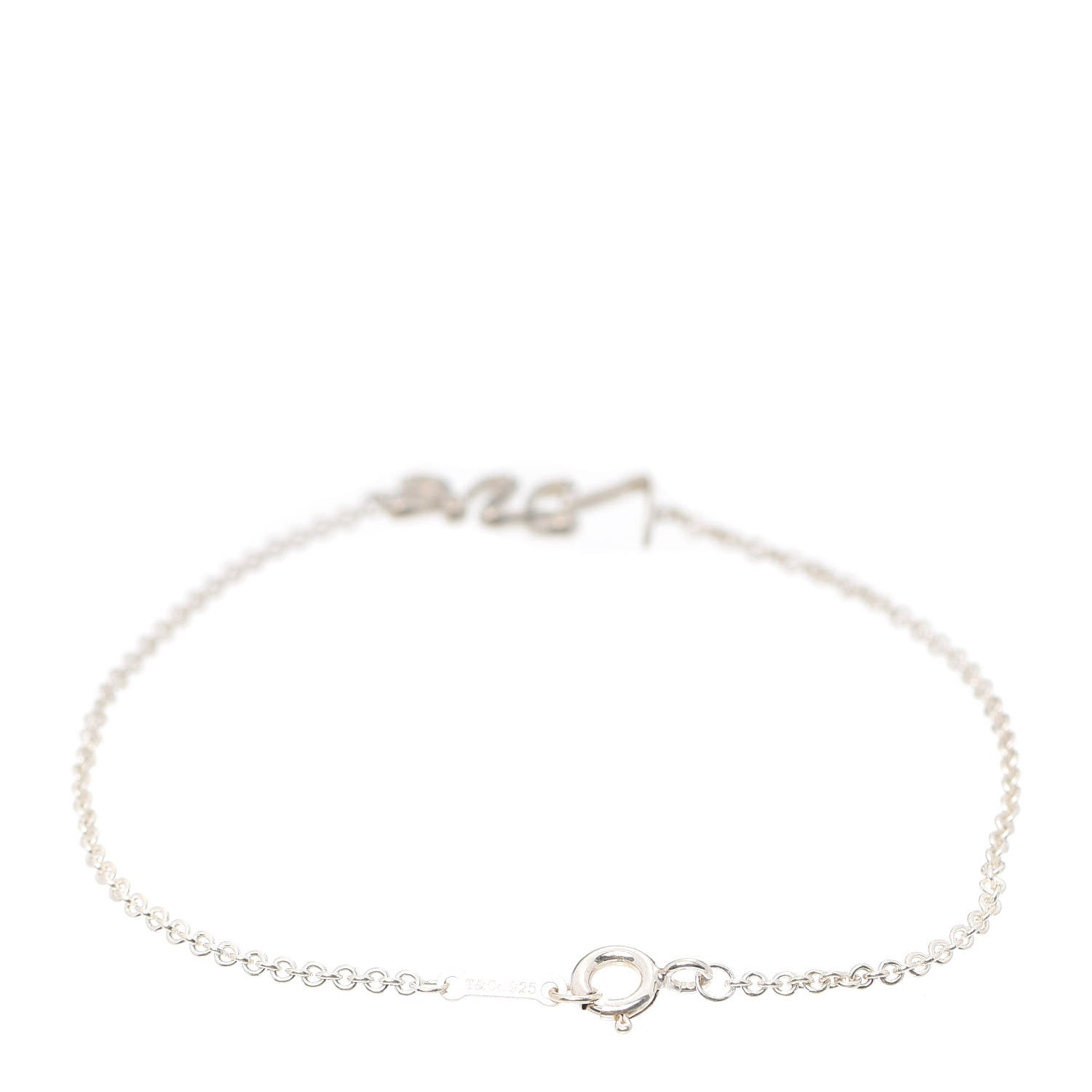 Tiffany Sterling Silver Graffiti Love Bracelet 3 of 5