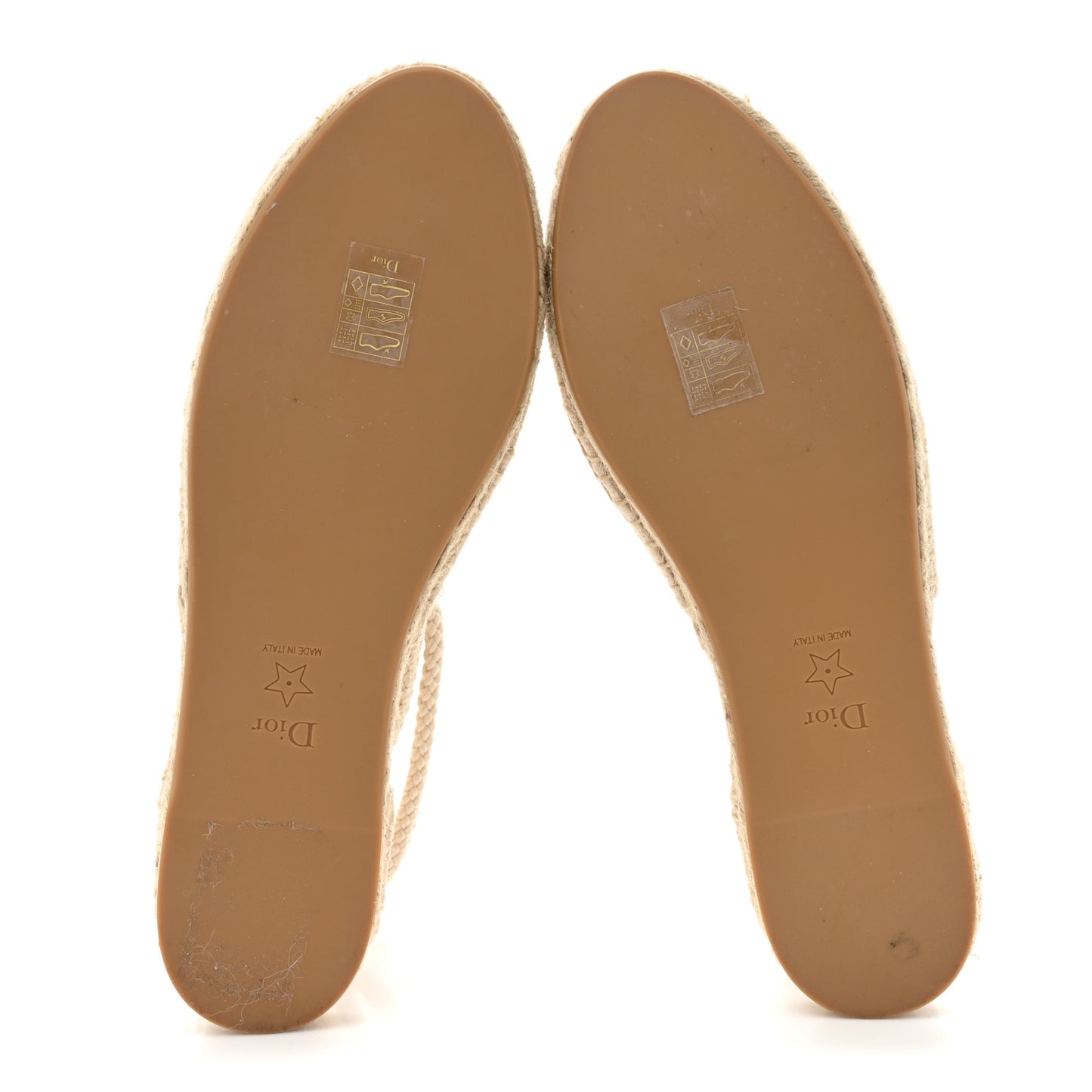 Canvas Embroidered Granville Ankle Tie Espadrilles Flats 40.5 Cream