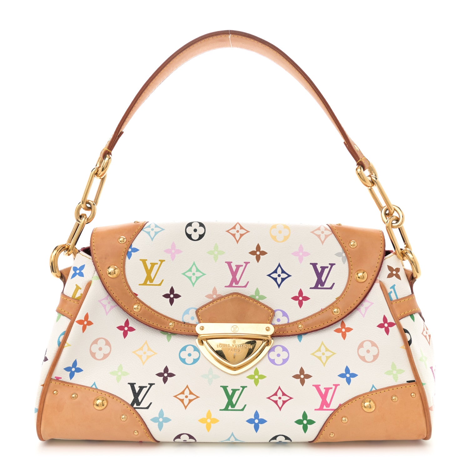 Louis Vuitton Monogram Multicolor Beverly MM White 1 of 10