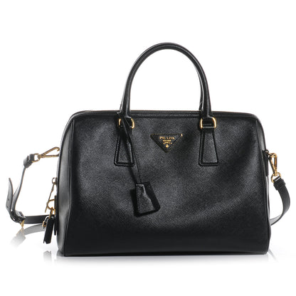Prada Saffiano Lux Bowler Black 1 of 8