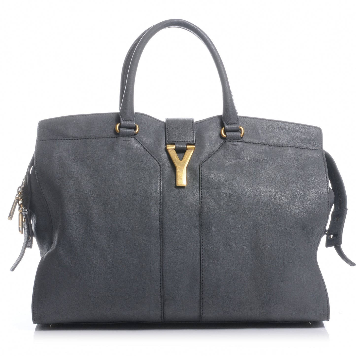 Leather Large Cabas Chyc Grey
