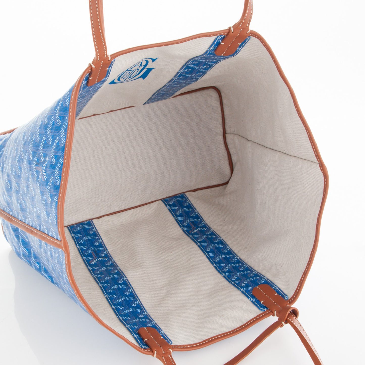 Goyardine Reversible Pertuis PM Sky Blue