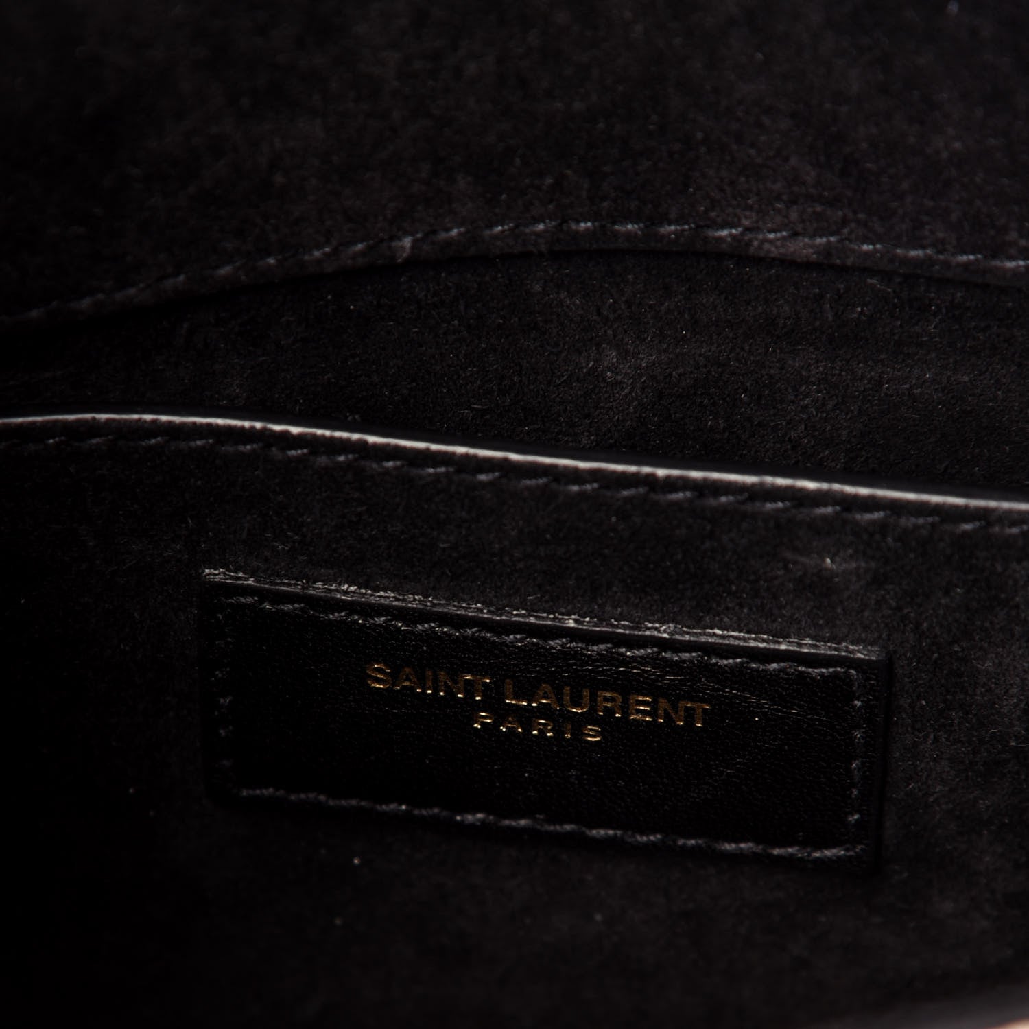 Saint Laurent Metallic Calfskin Small Classic Monogram Kate Satchel Gold 7 of 14