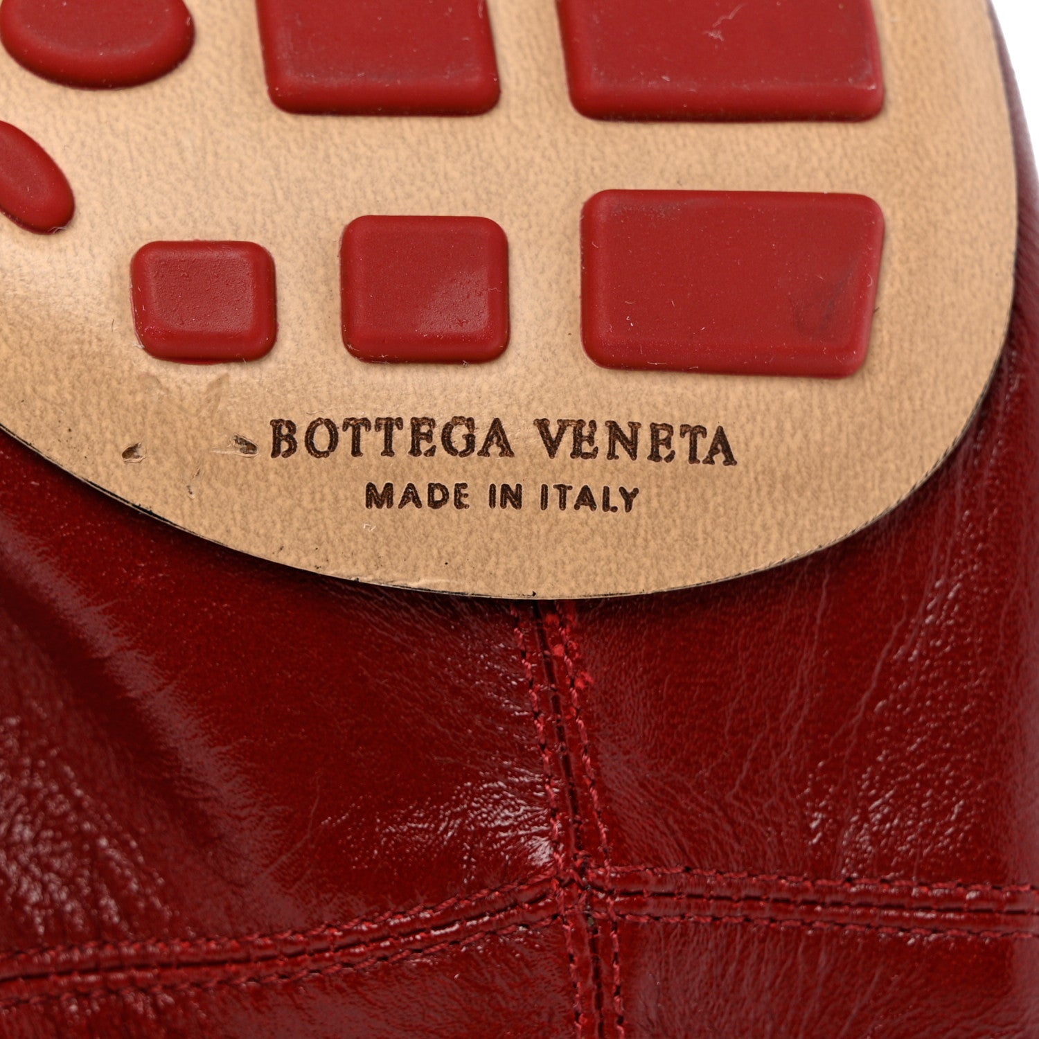Bottega Veneta Crushed Nappa Madame Pumps 39.5 Burgundy 7 of 8