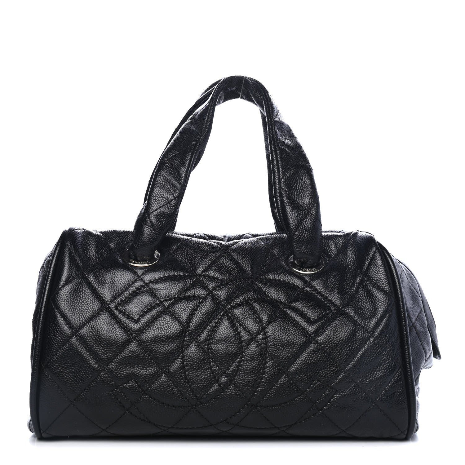 Chanel Caviar Quilted CC Timeless Bowler Black 1 of 4