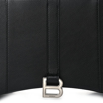 Balenciaga Grained Calfskin XS Hourglass East West Tote Black 7 of 9