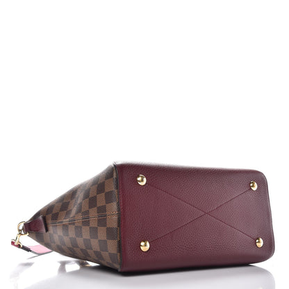 Louis Vuitton Damier Ebene Cuir Taurillon Hyde Park Fuchsia 5 of 8